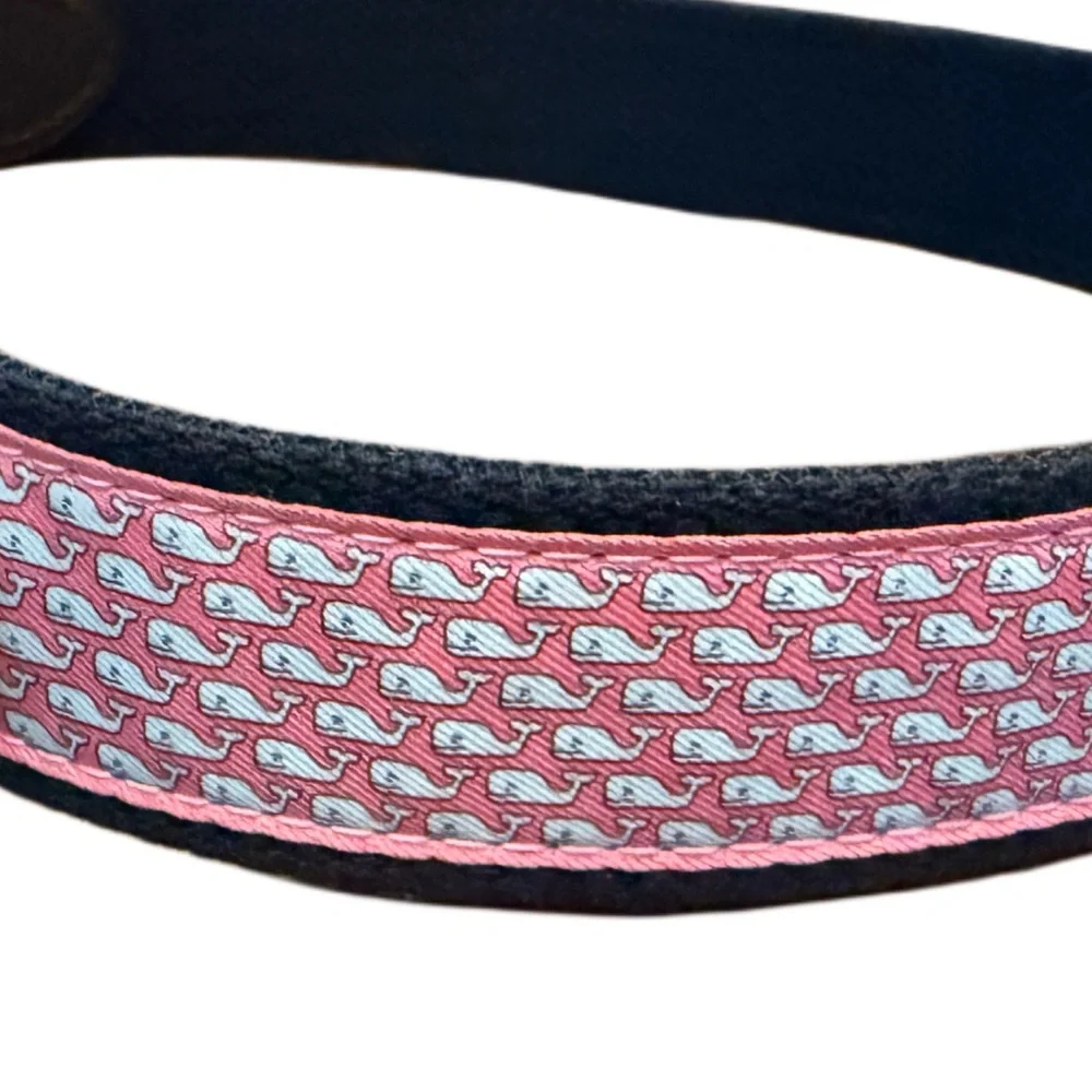Vineyard Vines Brown and Pink Belt